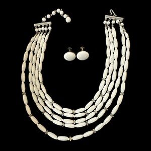 5 Strand Necklace & Earrings